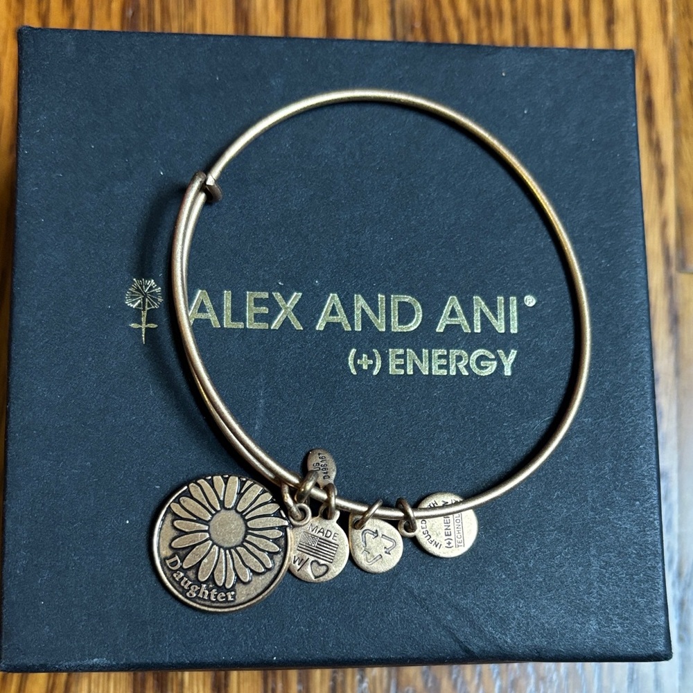 Alex and Ani Bronze Charm Bracelet